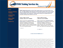 Tablet Screenshot of oshatrainingservices.com